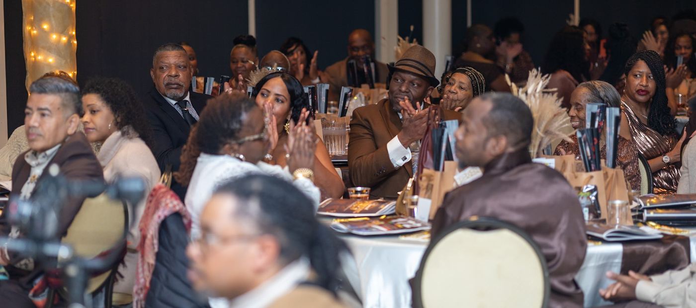 Guests at the Rooted in Excellence gala, A Celebration in Shades of Brown